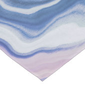 Blue purple marble paint kurzer tischläufer (Ecke)