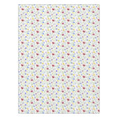 Blue Purple Red Watercolor Wildflower Tischdecke (Vorderseite)