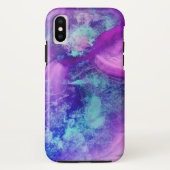 Blue Purple Space Case-Mate iPhone Hülle (Rückseite)