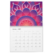 Blue Purple Traditional Mandala Design     Kalender (Jan 2027)
