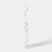 Blue Purple Watercolor Wildflower iPhone Hülle (Linke Seite)