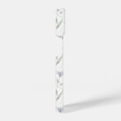 Blue Purple Watercolor Wildflower iPhone Hülle (Rechte Seite)