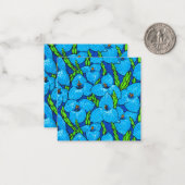 Blue Puya Blume Botanische tropische Flora Mitteilungskarte (Vorderseite/Rückseite Beispiel)