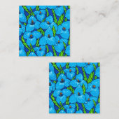 Blue Puya Blume Botanische tropische Flora Mitteilungskarte (Vorne/Hinten)