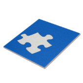 Blue Puzzle Piece Tile Fliese (Seite)