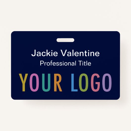 Blue-PVC-Name-Abzeichen mit Clip Lanyard oder Roll Ausweis (Vorderseite)