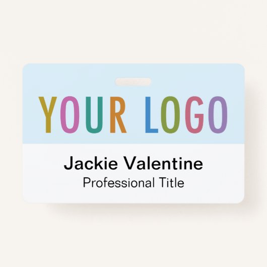 Blue-PVC-Name-Abzeichen mit Clip Reel oder Lanyard Ausweis (Vorderseite)