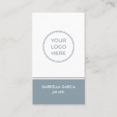 Blue QR-Logo-Visitenkarte Visitenkarte (Vorderseite)