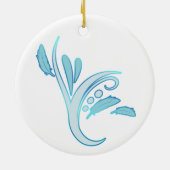 Blue Quaker Parrot Keramik Ornament (Hinten)