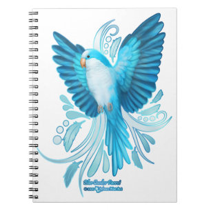 Blue Quaker Parrot Notizblock