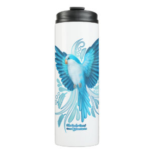 Blue Quaker Parrot Thermosbecher