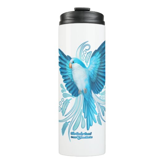 Blue Quaker Parrot Thermosbecher (Vorderseite)