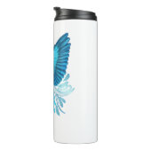 Blue Quaker Parrot Thermosbecher (Nach rechts gedreht)