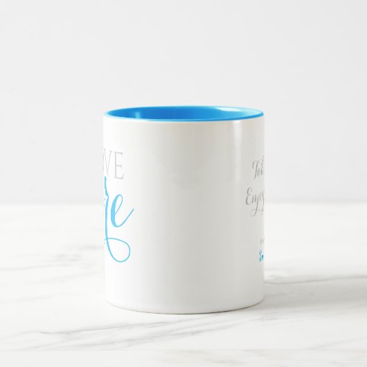 Blue Quarantine Liebe and Care Tasse (Mittel)