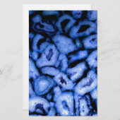Blue Quartz Agate Geodes Briefpapier (Vorne/Hinten)