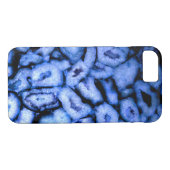 Blue Quartz Agate Geodes Case-Mate iPhone Hülle (Rückseite (Horizontal))