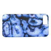 Blue Quartz Agate Geodes Case-Mate iPhone Hülle (Rückseite (Horizontal))