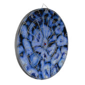 Blue Quartz Agate Geodes Dartscheibe (Vorderseite Links)