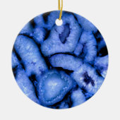 Blue Quartz Agate Geodes Keramik Ornament (Vorne)