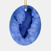 Blue Quartz Agate Geodes Keramikornament (Rechts)