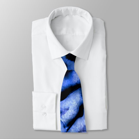 Blue Quartz Agate Geodes Krawatte (Gebunden)
