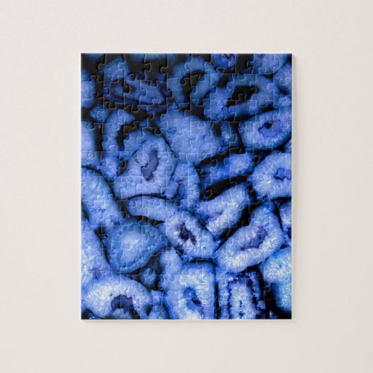 Blue Quartz Agate Geodes Puzzle (Vertikal)