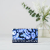 Blue Quartz Agate Geodes Visitenkarte (Stehend Vorderseite)