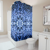 Blue Quartz, Blue Agate, Blue Geodes Duschvorhang (Beispiel)