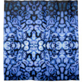 Blue Quartz, Blue Agate, Blue Geodes Duschvorhang (Vorderseite)