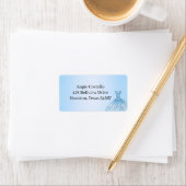 Blue Quenceanera Return address labels Adressaufkleber (Insitu)