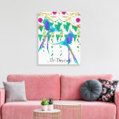 Blue Quetzal Bird Leinwanddruck (Insitu (Wohnzimmer))