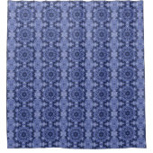 Blue Quilt Duschvorhang (Vorderseite)