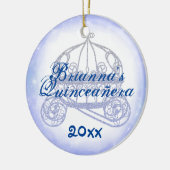 Blue Quinceanera Keepake Weihnachtsschmuck (Links)