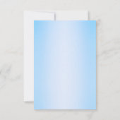 Blue Quinceanera Reply RSVP Card Karte (Rückseite)