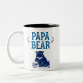 Blue Quirky Papa Bear Tasse (Links)