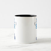 Blue Quirky Papa Bear Tasse (Mittel)