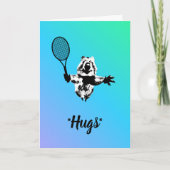 Blue Quokka Tennis Karte (Vorderseite)