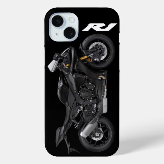 Blue R1 Sportsbike Motorrad Case-Mate iPhone Hülle (Rückseite)