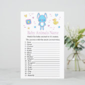 Blue Rabbit Baby Animes Name Game (Stehend Vorderseite)