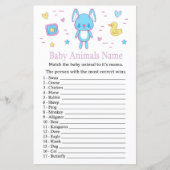 Blue Rabbit Baby Animes Name Game (Vorderseite)