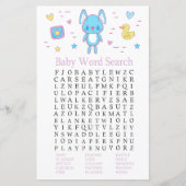 Blue Rabbit Baby Showroom Word Search Game (Vorderseite)