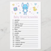 Blue Rabbit Baby Wortspiel (Vorderseite)