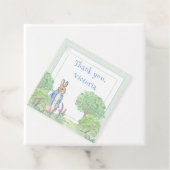 Blue Rabbit Gingham Vielen Dank Baby Dusche Geschenkanhänger (Beispiel)