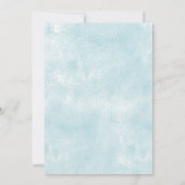 Blue Rabbit Gold Twinkle Little Star Baby Dusche Einladung (Rückseite)