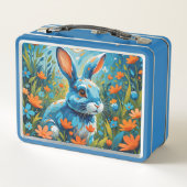 Blue Rabbit Kid Metall Brotdose (Rückseite)