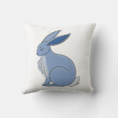 Blue Rabbit Kissen (Rückseite)