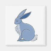 Blue Rabbit Magnet (Vorne)