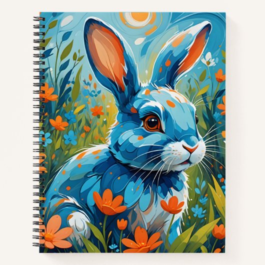 Blue Rabbit Notizblock (Vorderseite)