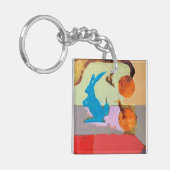 Blue Rabbit Schlüsselanhänger (Vorderseite links)