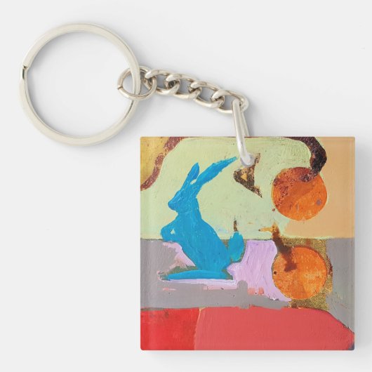 Blue Rabbit Schlüsselanhänger (Vorderseite)